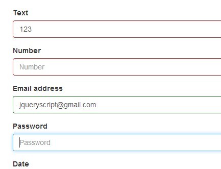 jQuery Fields & Forms Validation
